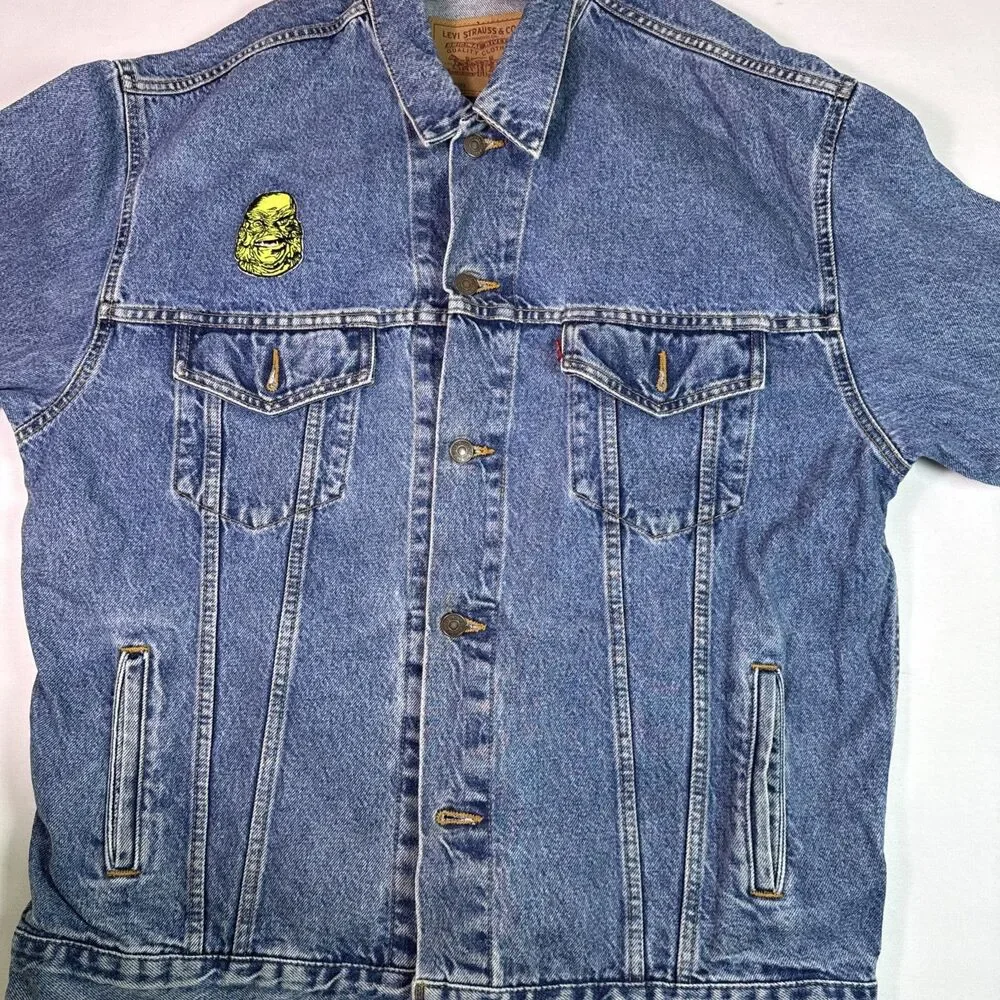 VTG.80's Levis Jean Jacket Mens XL  Blue Trucker Type III USA  70507 0389